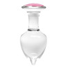 Generique Plug Bijou en verre Diamond Glassy M 7.5 x 3.4cm
